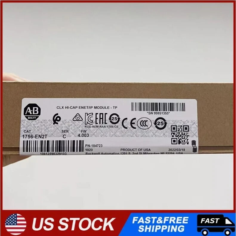 AB 1756-EN2T Ser C ControlLogix EtherNet/IP Module AB 1756EN2T PLC