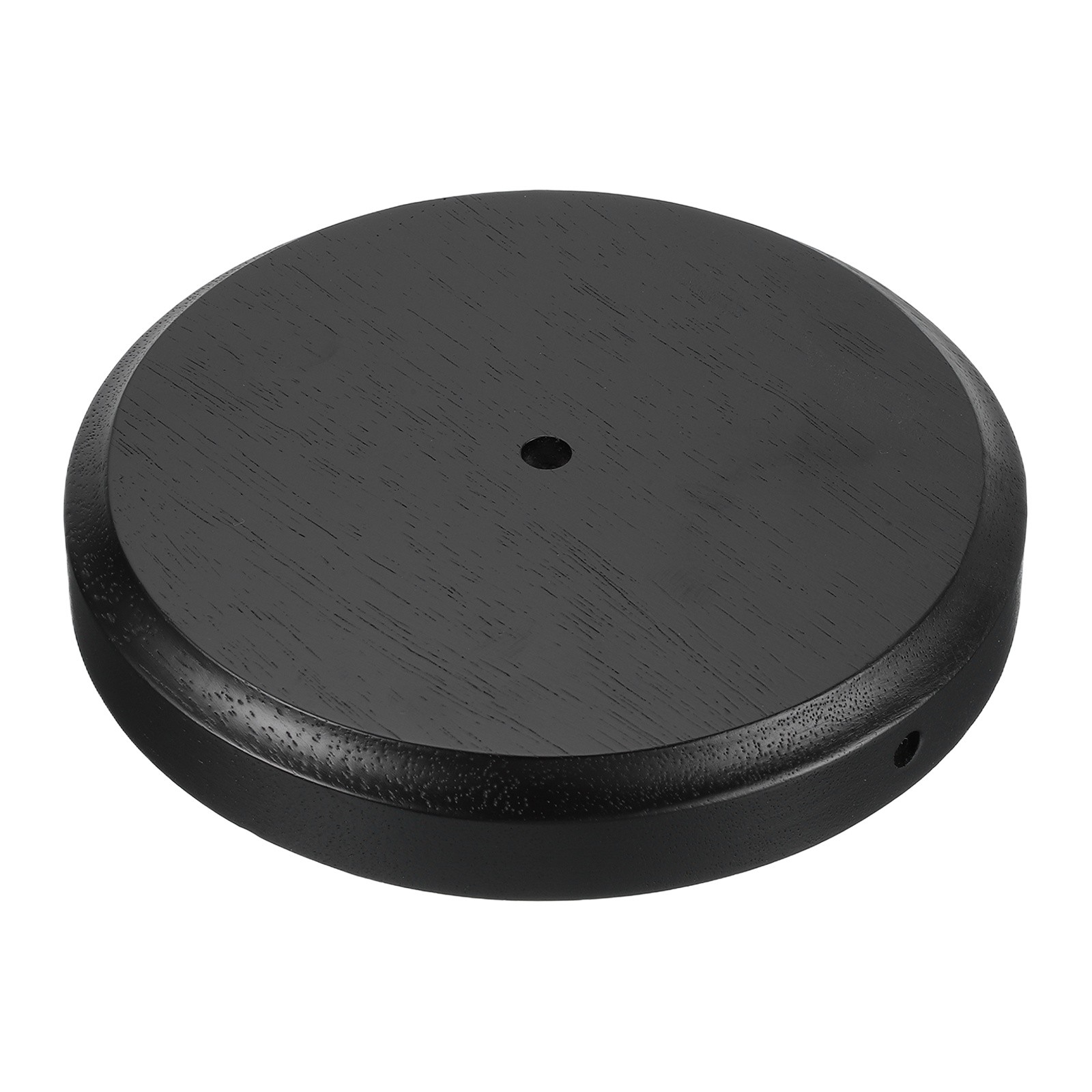 8.25"x1.2" Wooden Lamp Base Wooden Base Wood Desk Lamp Display Stand Black