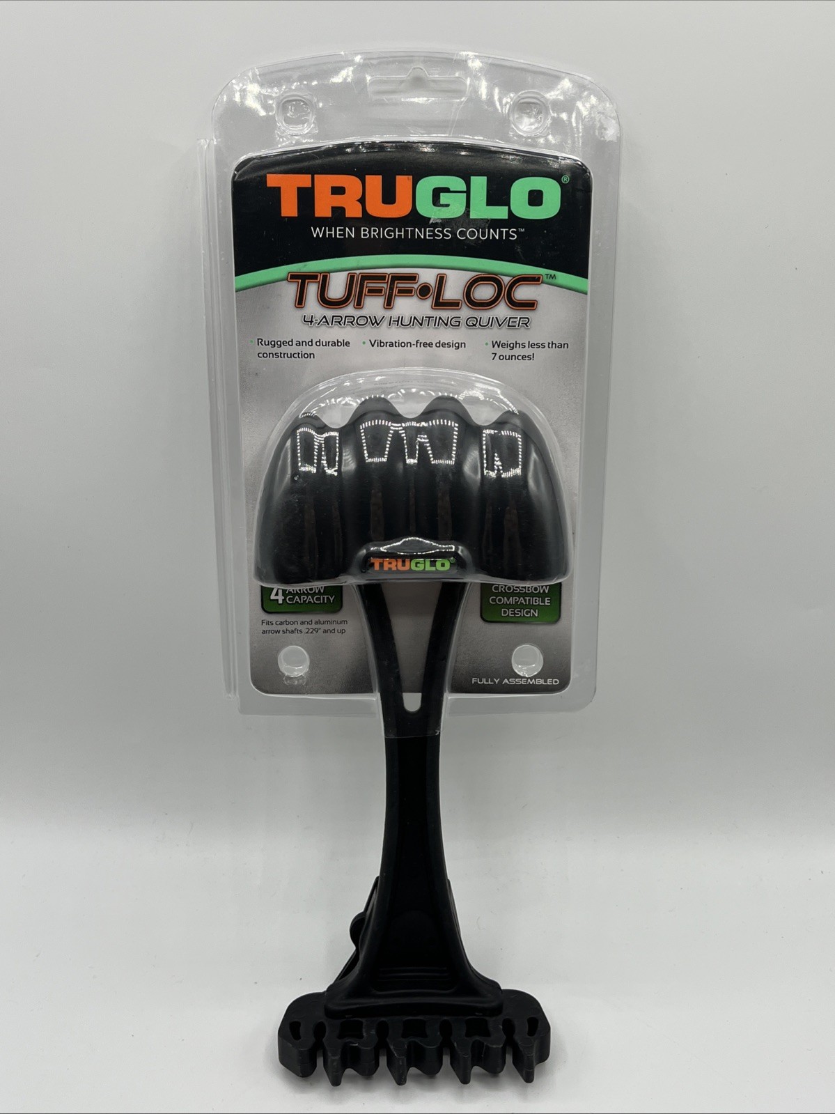 TruGlo Tuff-Loc 4 Arrow Quiver Black Model# TG344B Crossbow Compatible NEW