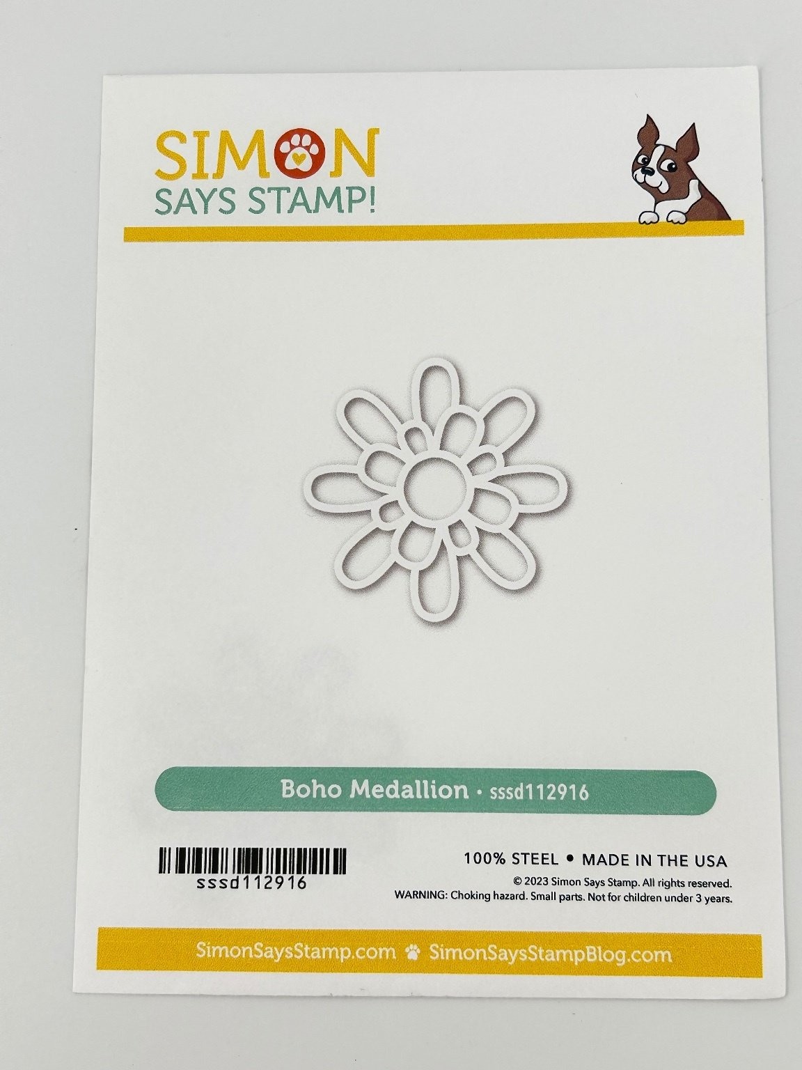 Simon Says Stamp Boho Medallion Wafer Die SSSD12916 Steel Craft Die USA