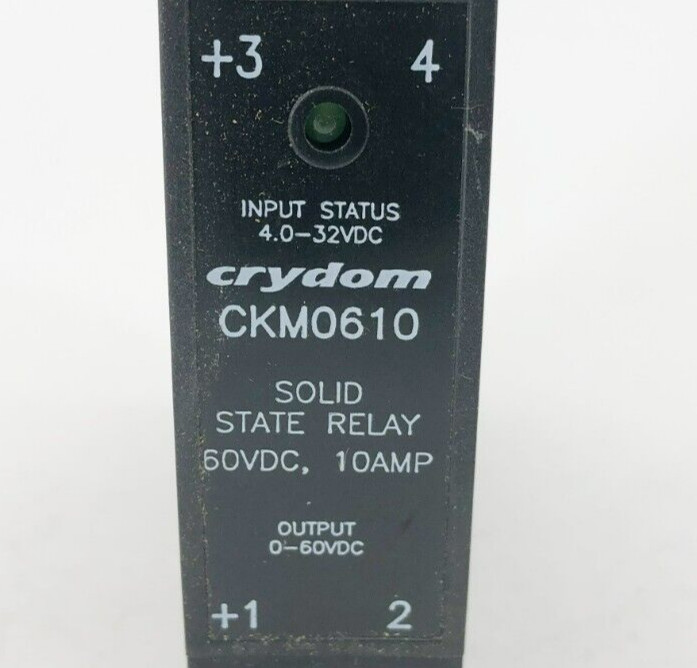 New Crydom CKM0610 Solid State Relay 10A 4.0-32VDC Input 0-60VDC Out
