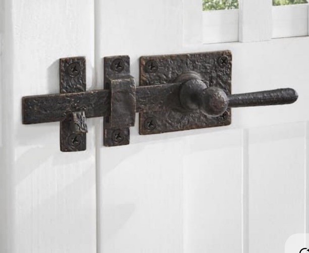 12 in. Natural Bronze Gate Door Lever Drop Bar Latch in Patina Bronze PN 60172