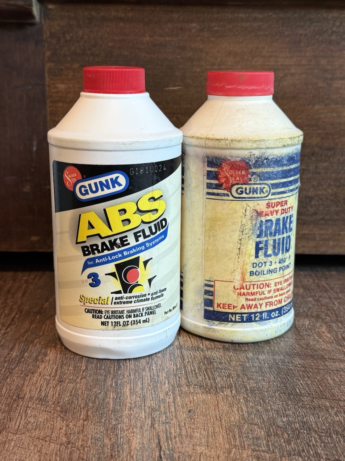 VINTAGE GUNK SUPER HEAVY DUTY  DOT-3 BRAKE FLUID 12 FL.OZ. PART New Other