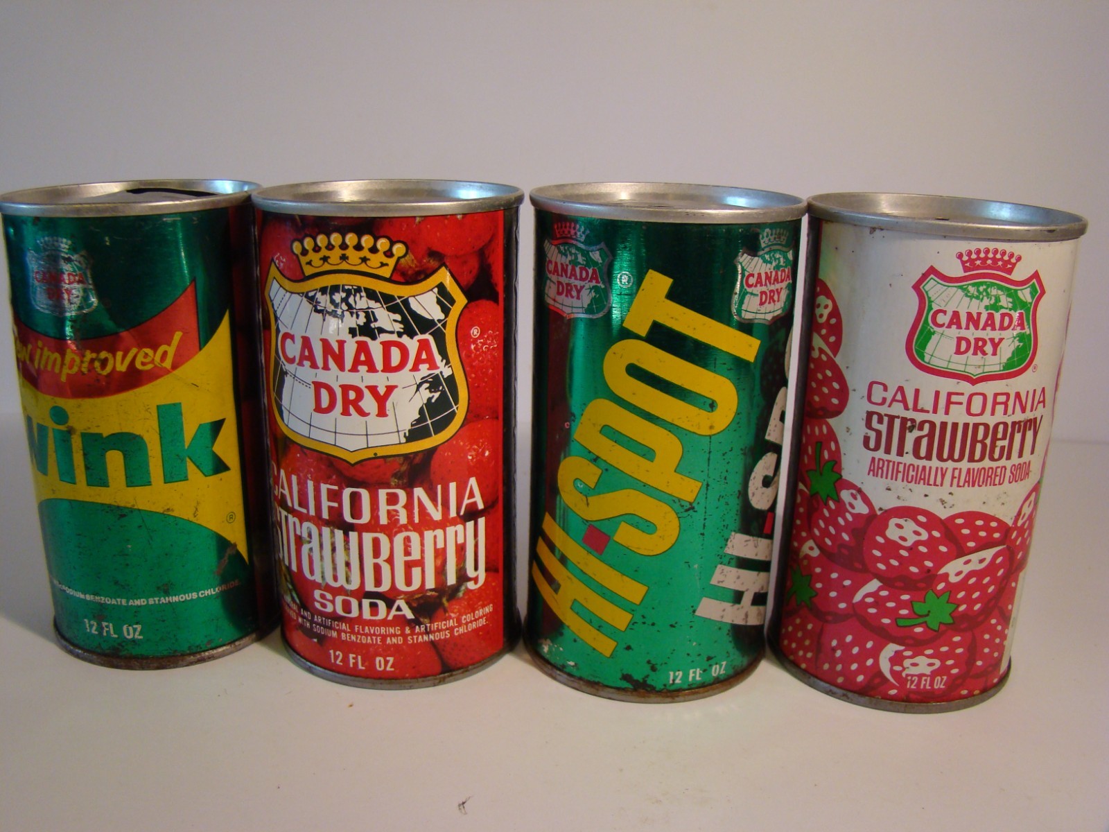 Canada Dry Cans Lot Of 4 Different