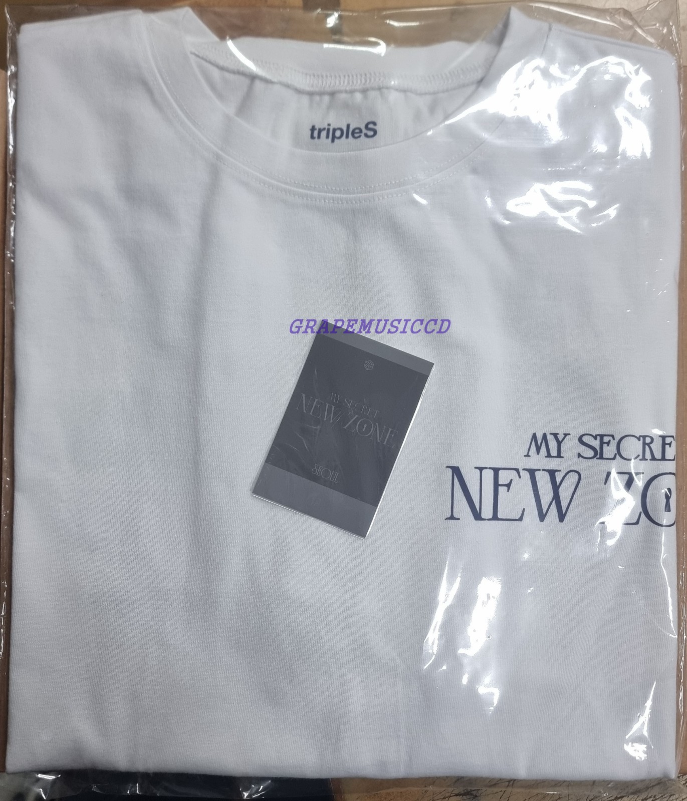 2026 tripleS My Secret New Zone OFFICIAL MD T-SHIRTS T-SHIRT + PHOTOCARD SEALED