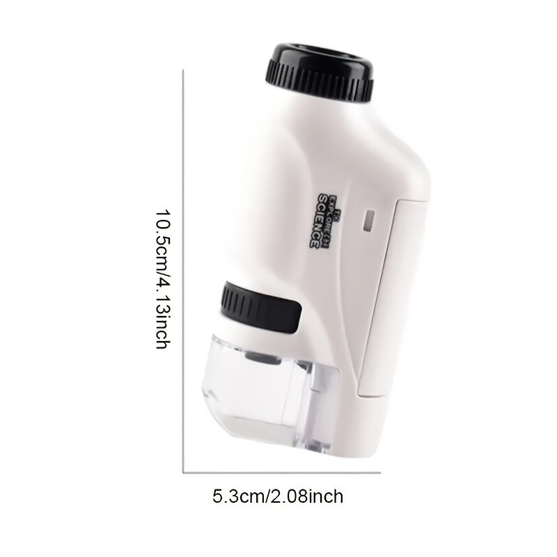 Kids Portable Microscope Handheld Mini Microscope Toy With LED Light - 60X-120X