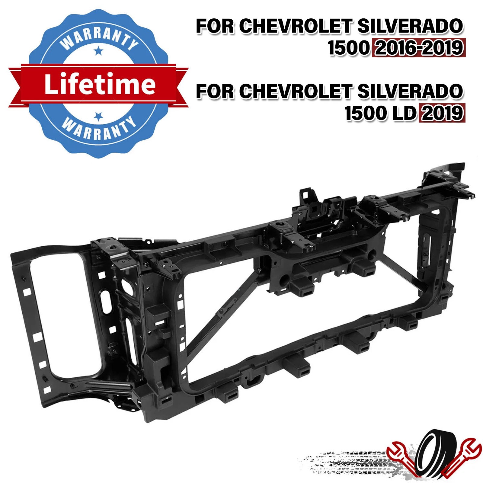 Radiator Support Header Panel Grill For Chevy Silverado 1500 2016-2019 2017 2018