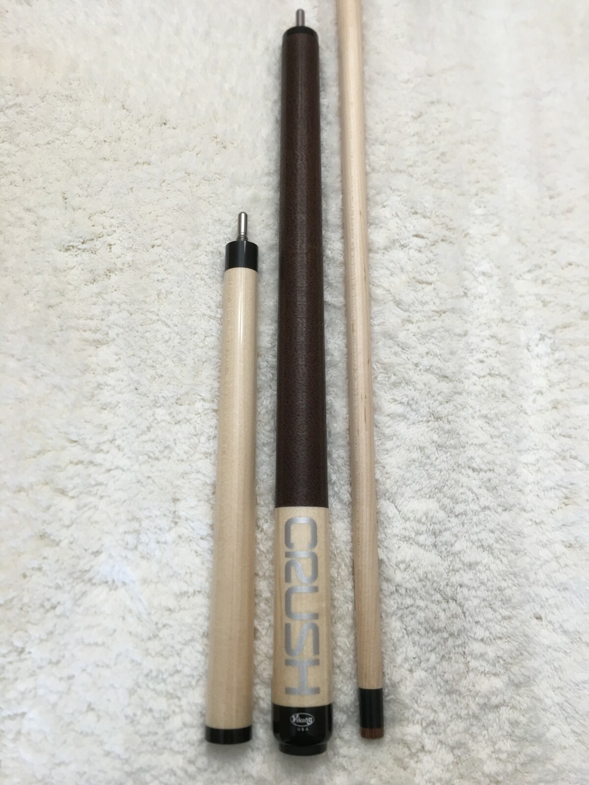 IN STOCK, Viking Crush Break/Jump Pool Cue w/ V Crush Break Shaft (Natural BJ)