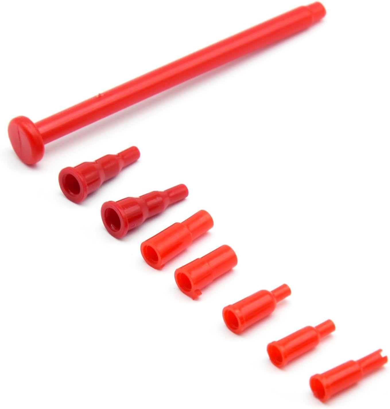 8 Pcs Butane Refill Adapter Tips Plastic Butane Nozzle Adapter (Red)