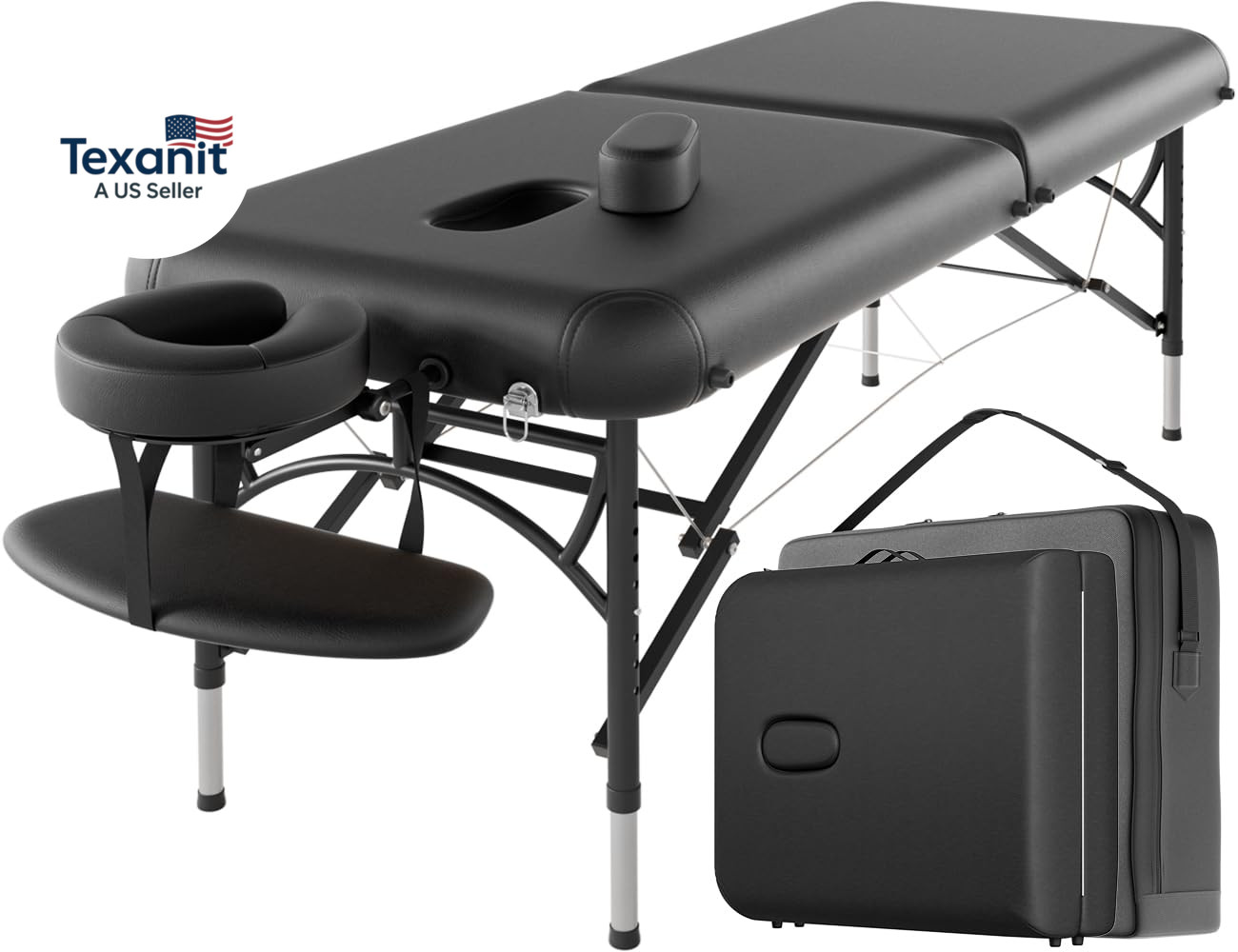 84" Professional Massage Table Portable 2 Folding Lightweight Facial Solon Spa T