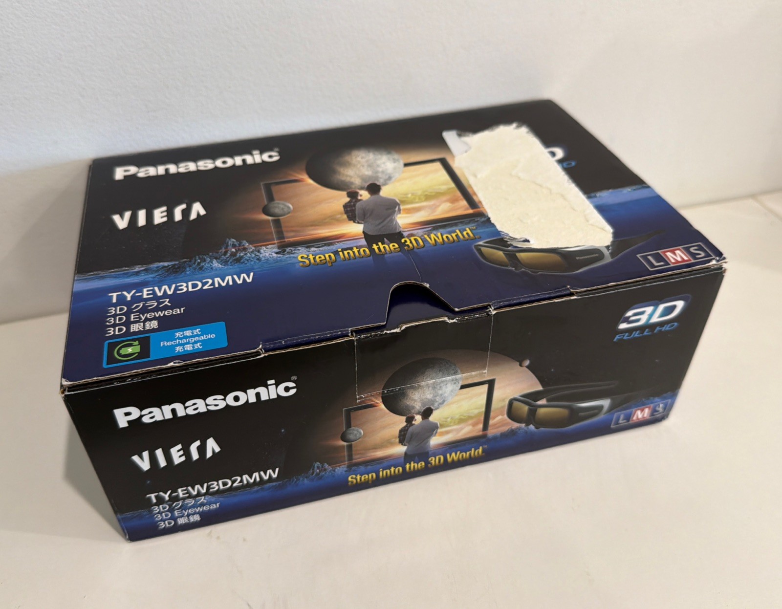 Panasonic TV 3D Glasses Rechargable Medium Brand New | TY-EW3D2MW