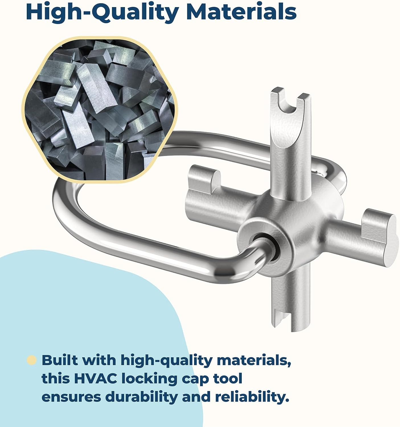 HVAC Locking Caps Key for 410A and R22 Refrigerant Safety Caps, for Installation