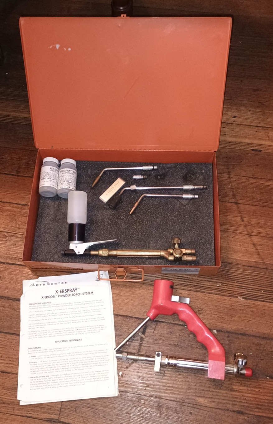 X-ERGON X-ERSPRAY Powder Torch System Spray Welding Hardfacing Shaft Repair