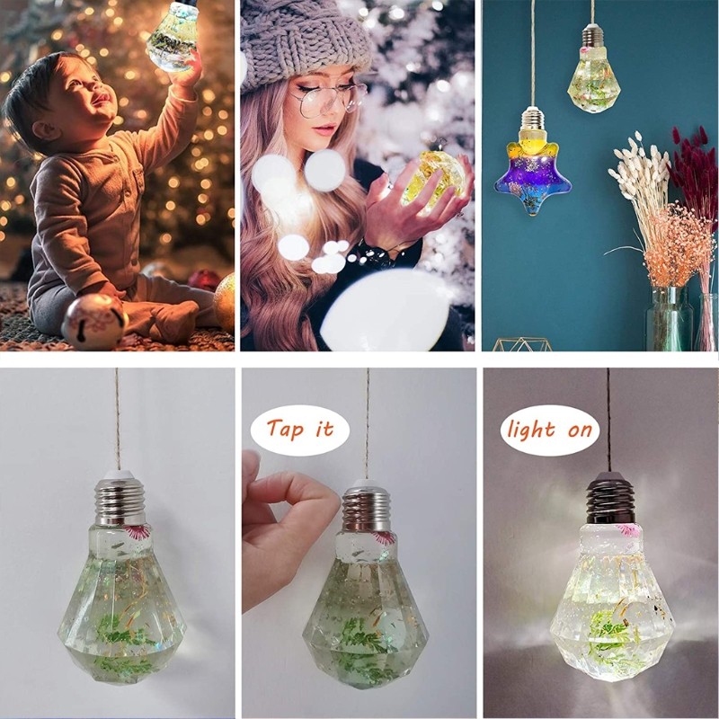 DIY Epoxy Light Bulb Resin Mold Bulb Silicone Mold Craft for Making Home Decor