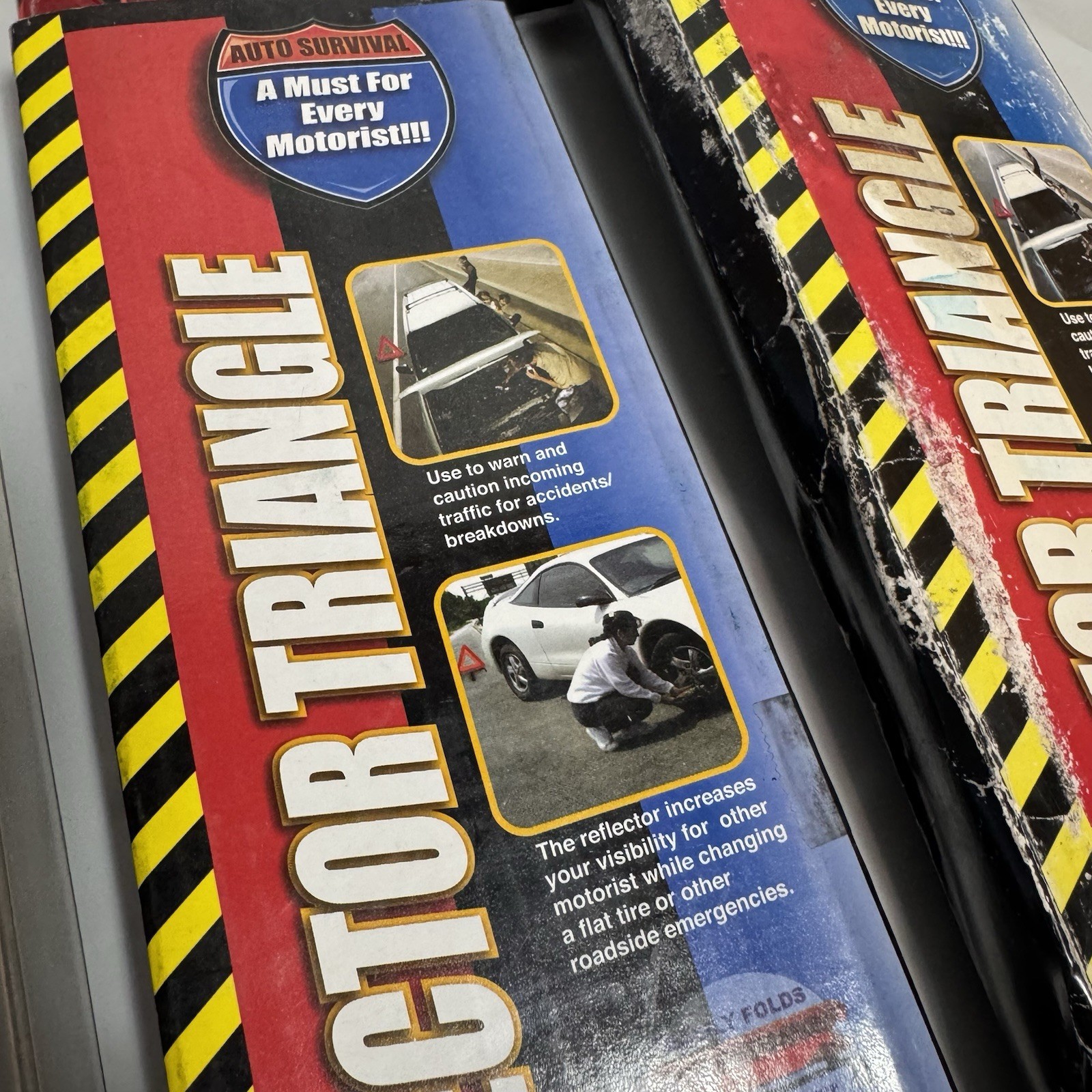 6 Sets Victor Auto Emergency Warning Triangles Traffic Safety Triangle Road NEW