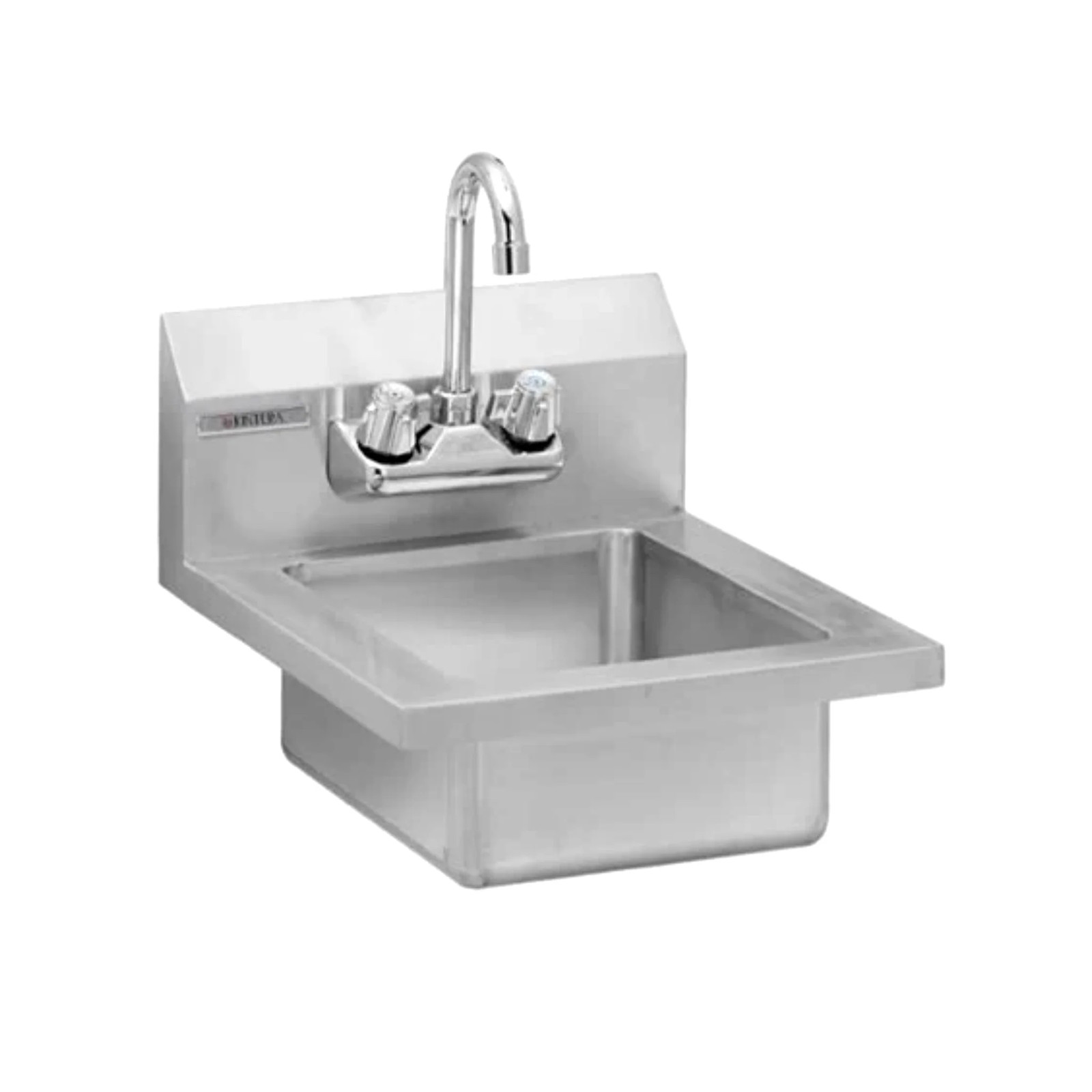 Kintera KHS1210 Wall-Mounted Hand Sink – 12″ × 10″ x 4″ Bowl Stainless Steel