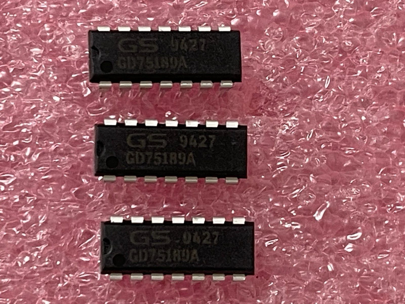 GD75189A QUAD LINE RECEIVER/DRIVER 14-PIN DIP (LOT OF 3)