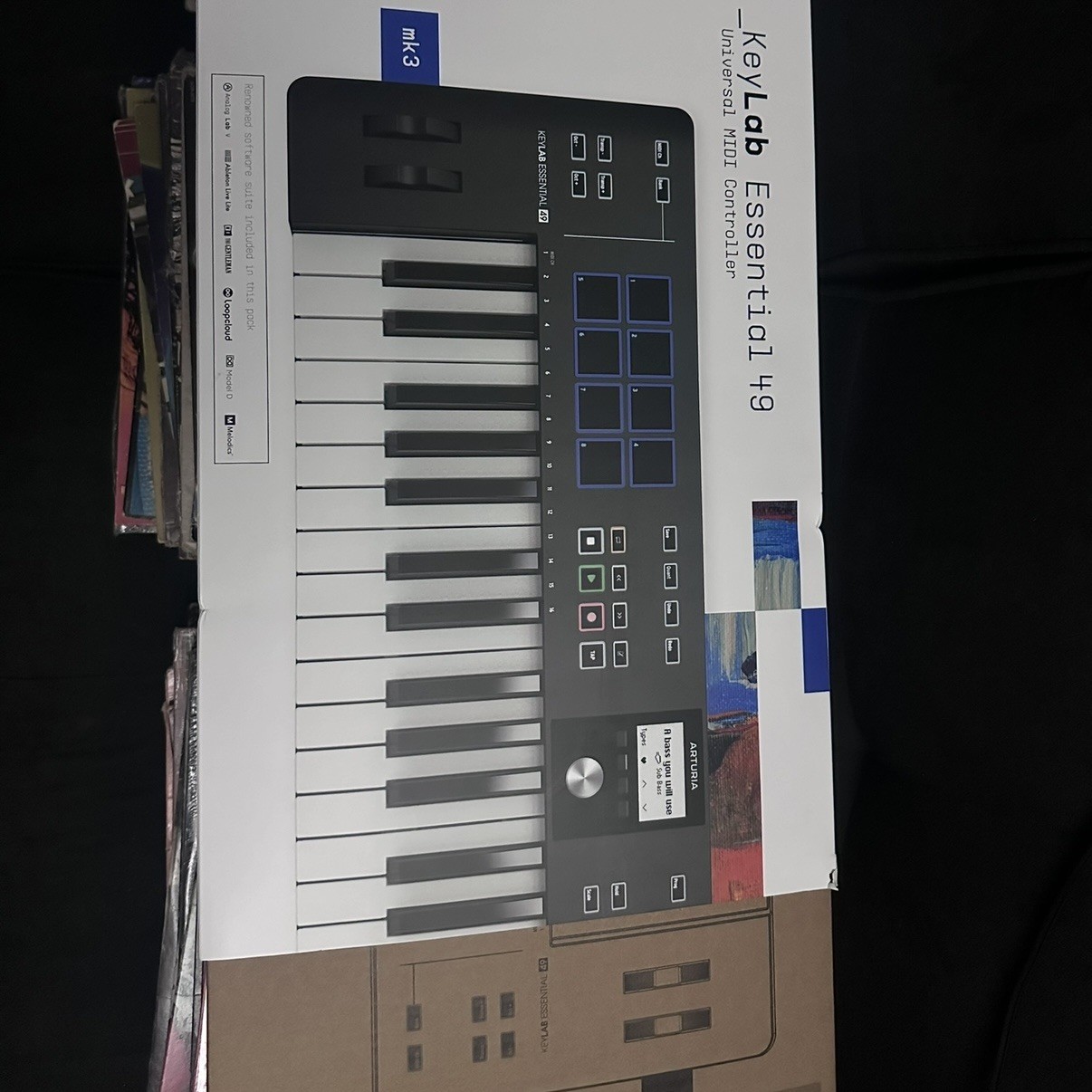 Arturia KeyLab Essential 49 mk3 MIDI Keyboard Controller Black
