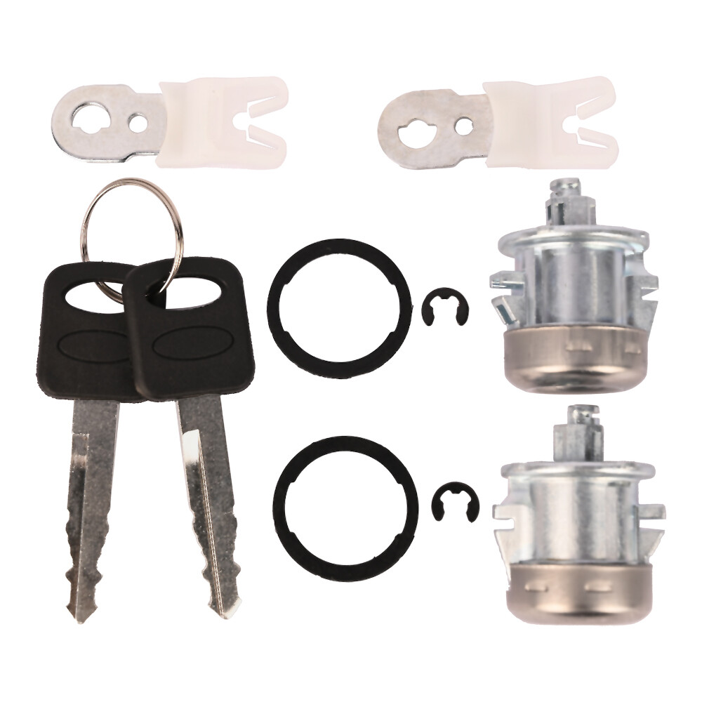 Door Lock Cylinder & Keys Fits For Ford F350 F150 F250 Super Duty 7C3Z1521990A