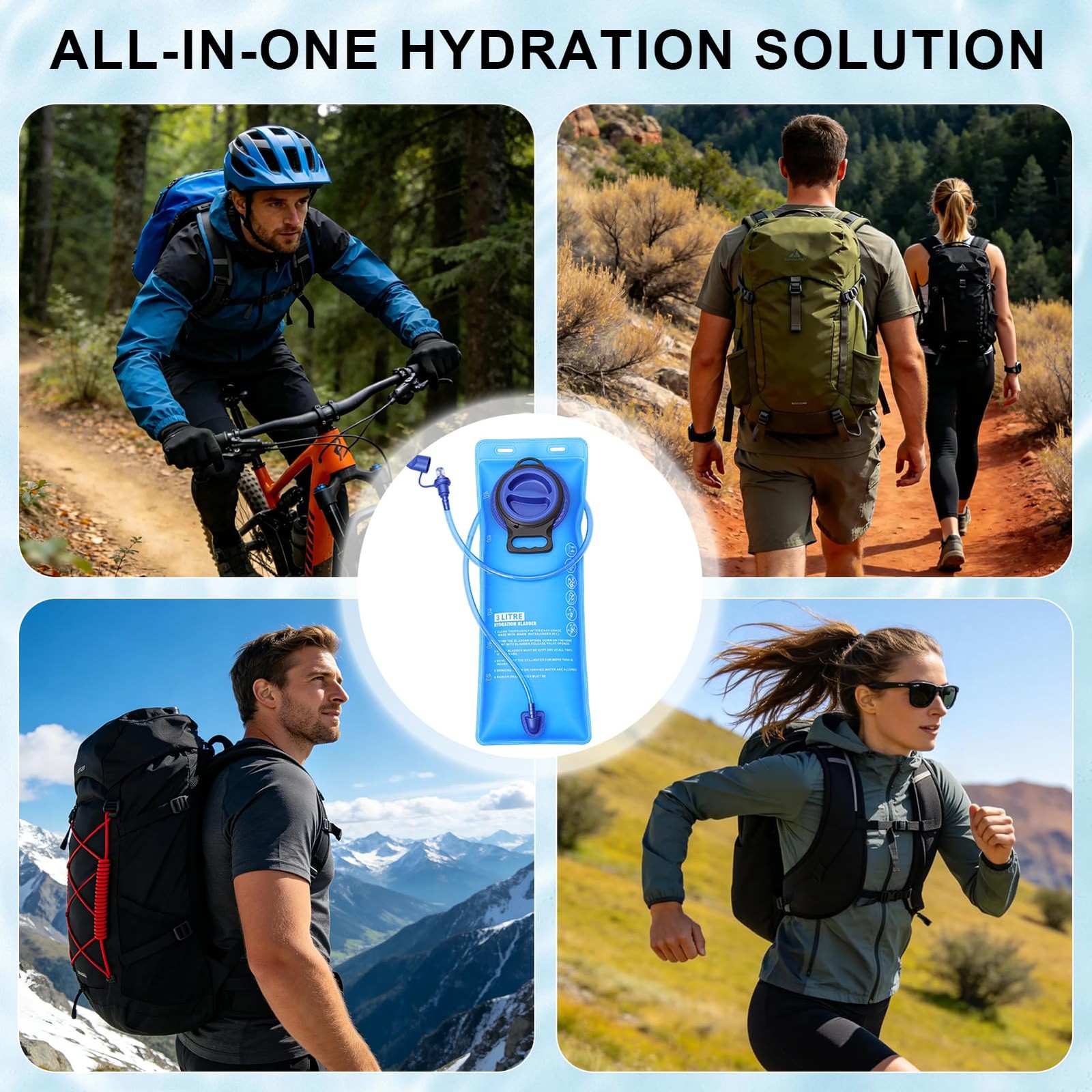 3L Bladder Replacement Compatible with Camelbak Backpack,Water Bladder for Hi...