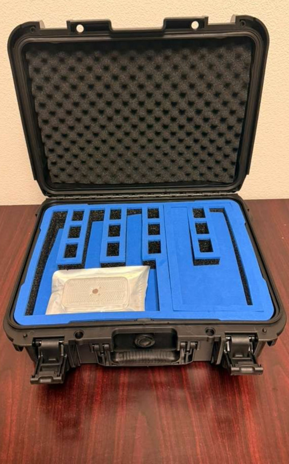 5 Pistol Gun Case Waterproof Hard Shell Handgun Storage Case 12 Magazines