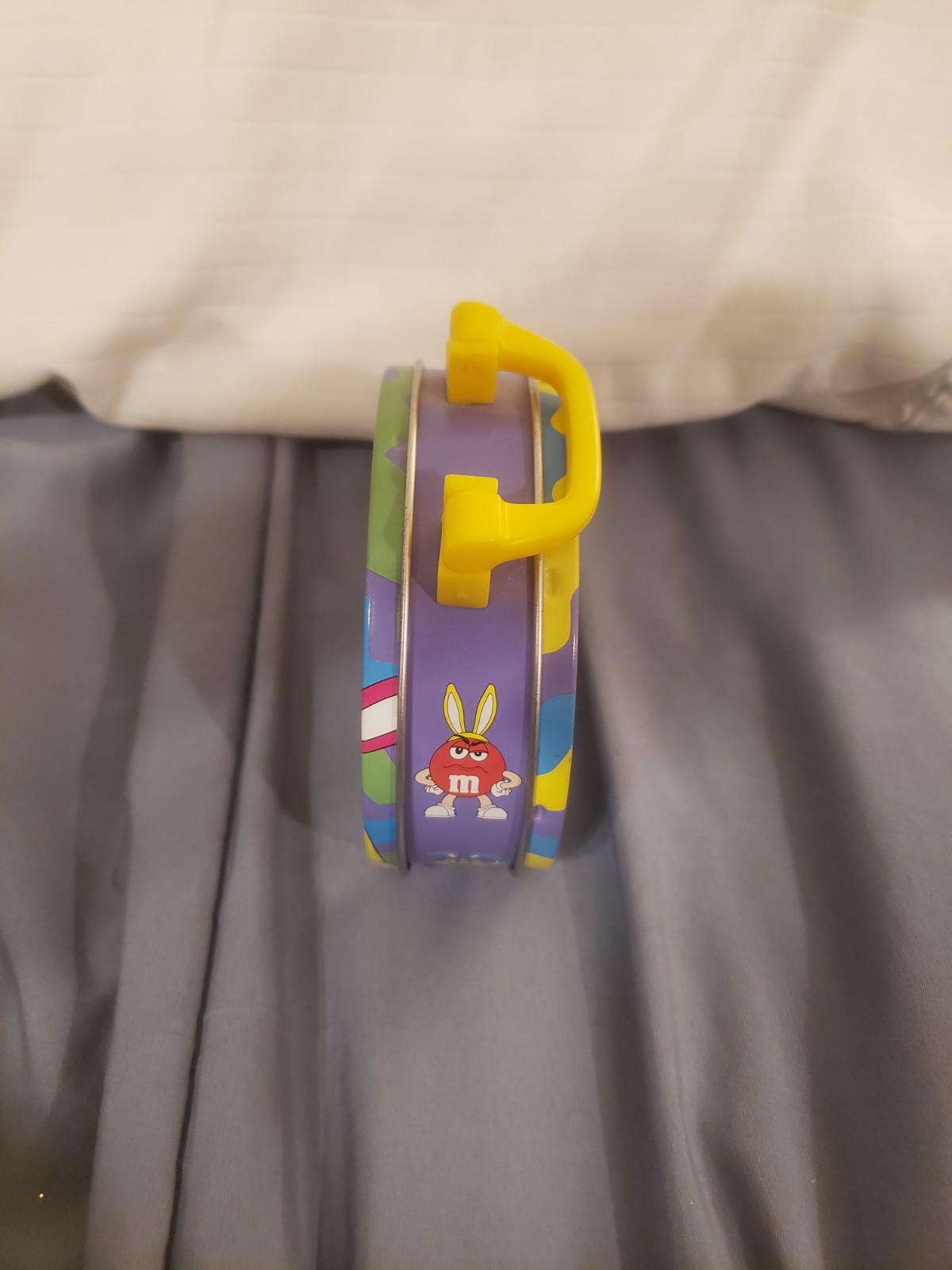 2003 M&M Small Easter Tin With Handle