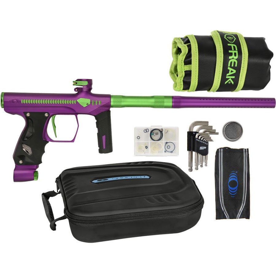 Smart Parts SP Shocker Method ERA Paintball Marker Speedball Gun Purple/Green