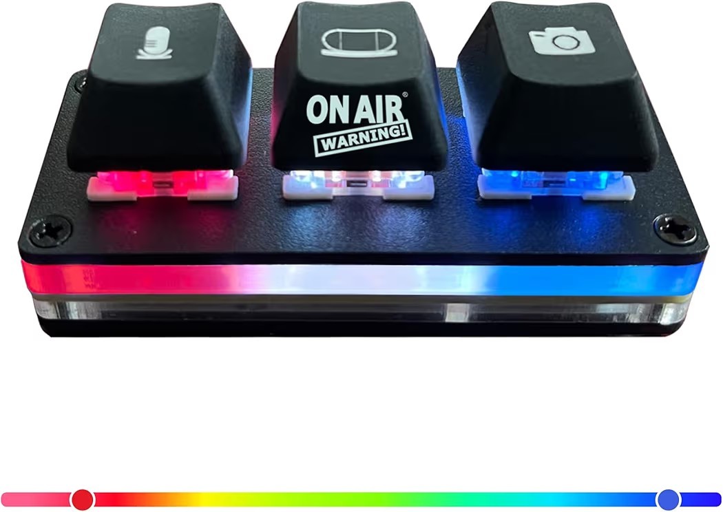 Mute Button USB Microphone, Cam Control Buttons, One-Touch, Mute Button with LED