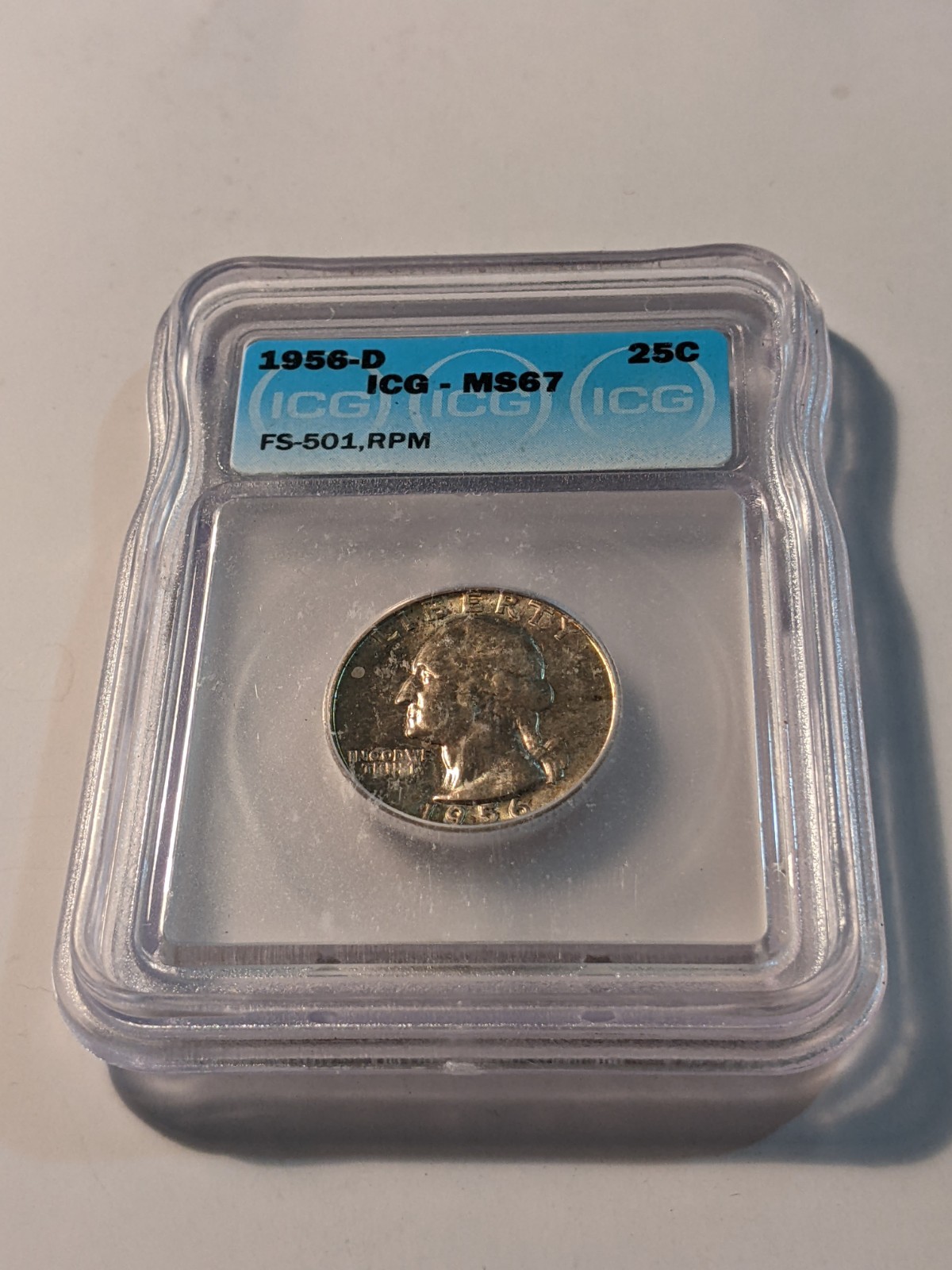 1956-D ICG MS67 25C Quarter