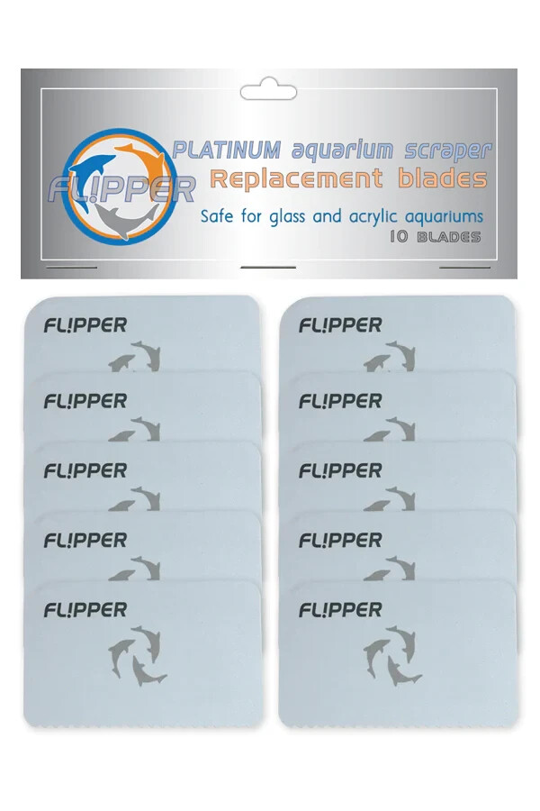 Flipper Platinum Scraper Plastic Replacement Blades (10-Pack)