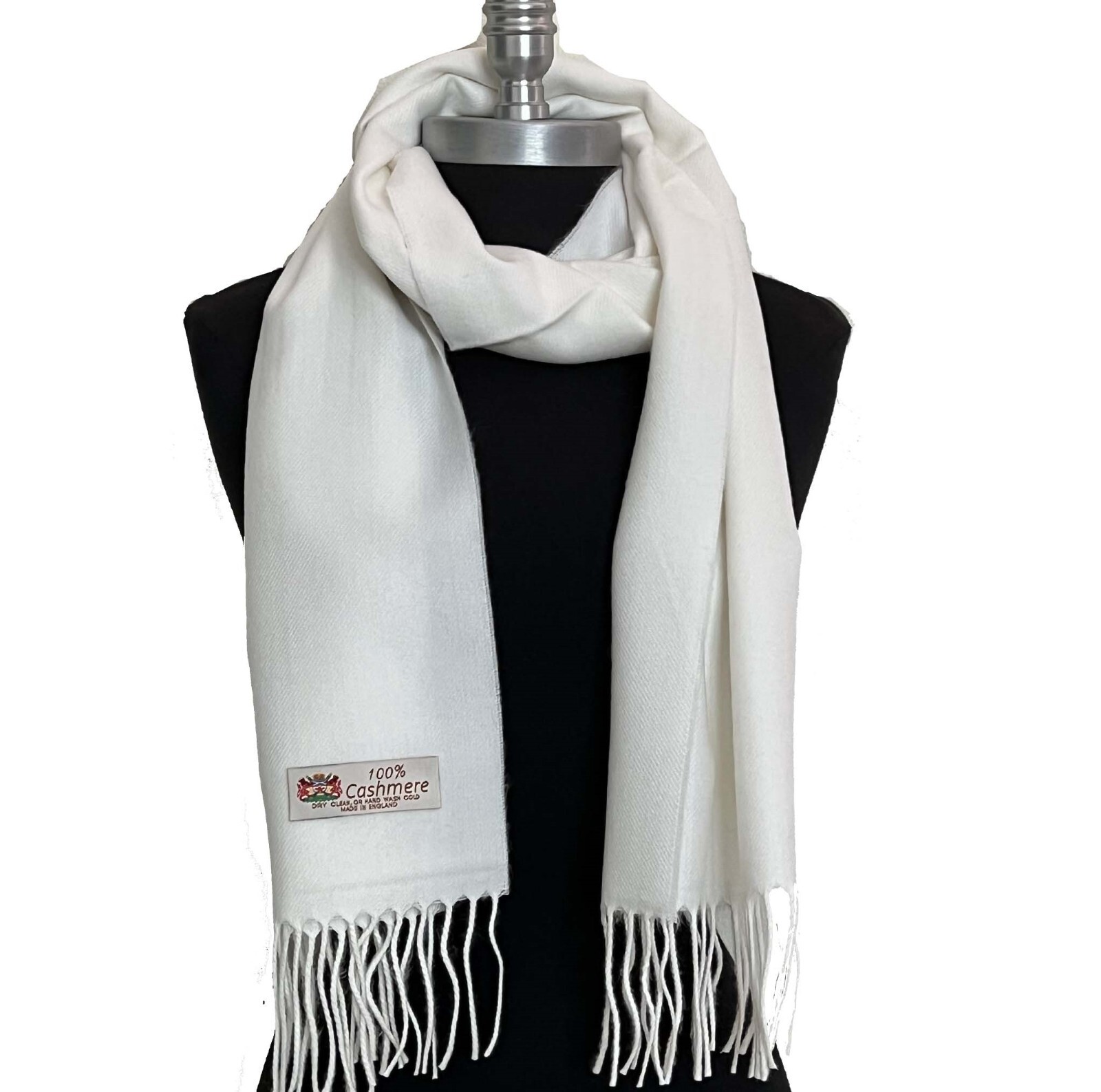 Men Women's Winter 100% Cashmere Plaid Solid Wool Scarf Scarves Made in England