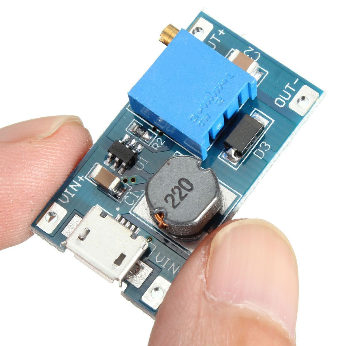 2V-26V DC MT3608 MicroUSB Step Up Boost Voltage Regulator Power Supply Module US