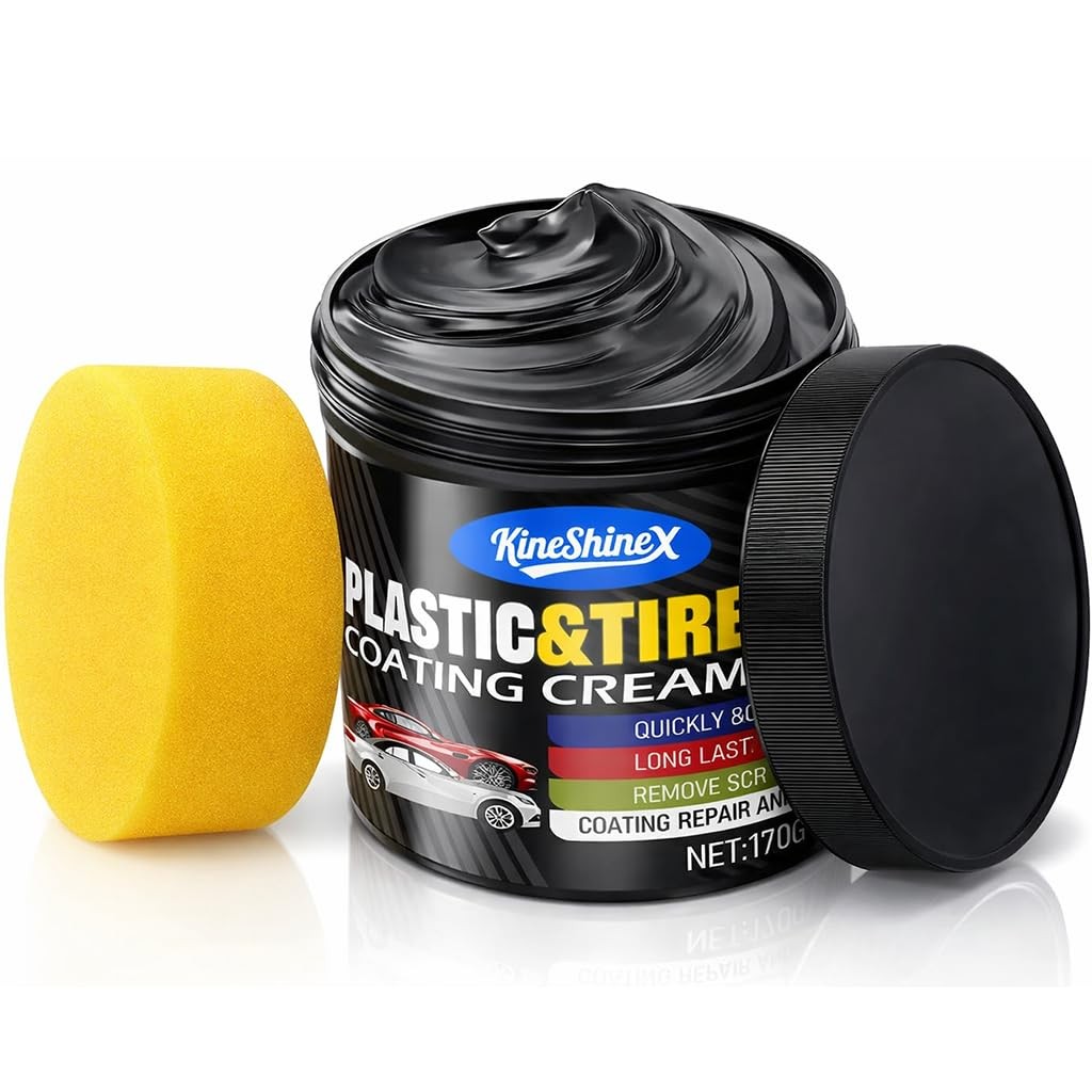 Black Trim Restorer, Plastic Restorer for Cars - Restore Faded Bumpers, Plastic,
