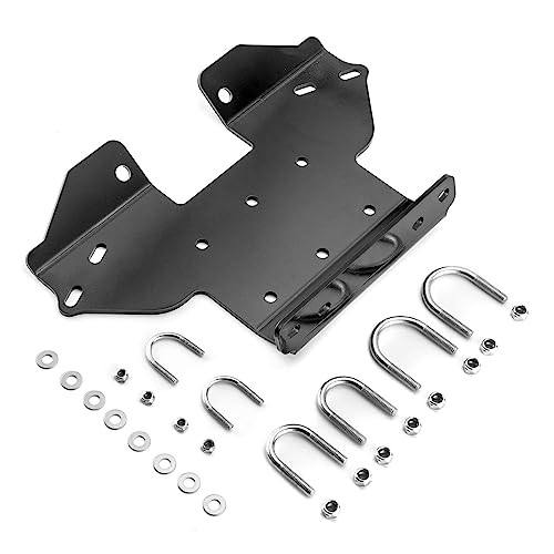 Winch Mount Bracket Plate Heavy Duty Steel Compatible with Kawasaki Brute