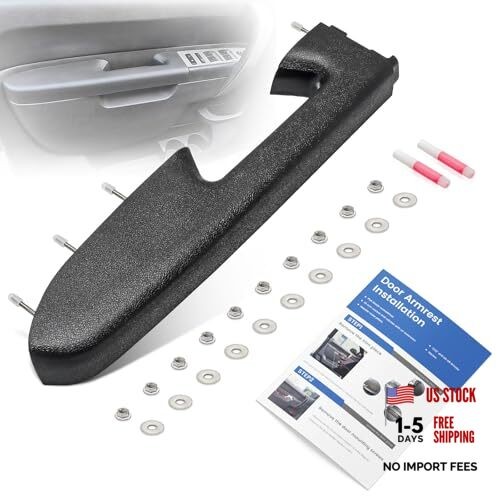 22818465 Armrest Repair Kit Fits Chevy Silverado & Front Driver Side Black
