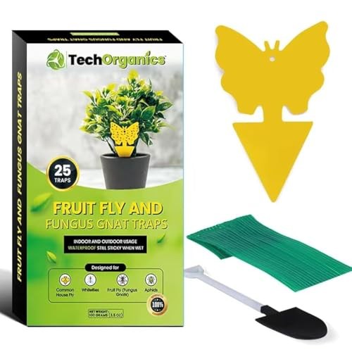 Premium Fruit Fly Traps | Gnat Traps | Sticky Pest Catchers for Outdoors &