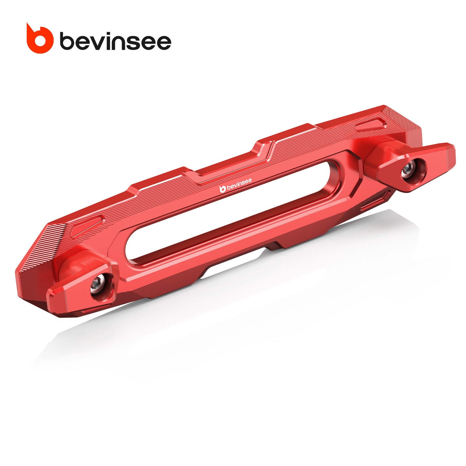 Aluminum Winch Fairlead Hawse Fairlead 10" (254mm) Hole Spacing w/ Towing Hook