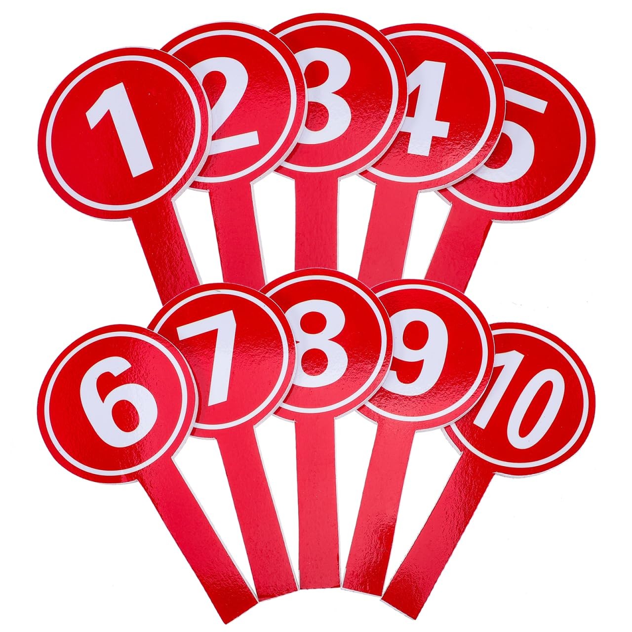 10pcs Number Handheld Score Paddles 1-10 Foam Score Boards Voting Scoreboards...