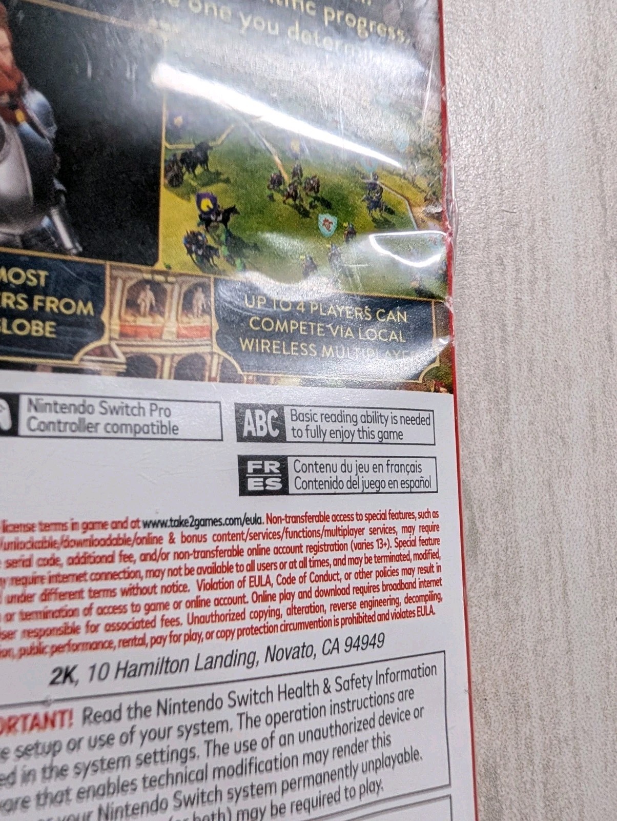 NO GAME Sid Meier's Civilization VI Nintendo Switch Case