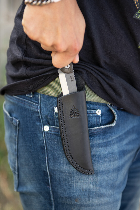 New TOPS Scandi Trekker Fixed Blade Knife STREK-3.5