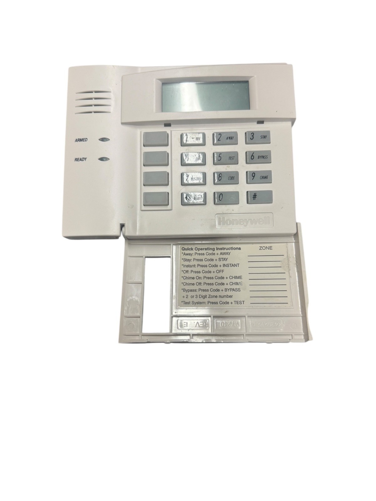 ✨Honeywell 6150 Fixed English Wired Alarm Keypad Security Control Panel Tested
