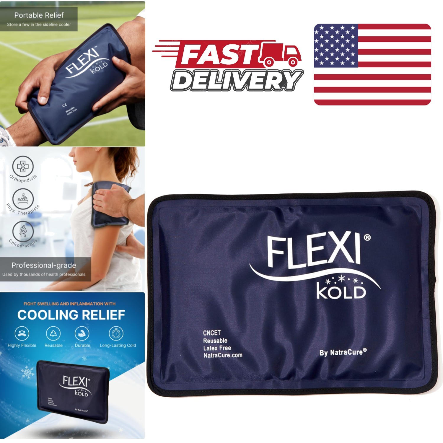 Malleable Ice Pack 7.5 x 11 Inches for Arthritis Swelling and Inflammation