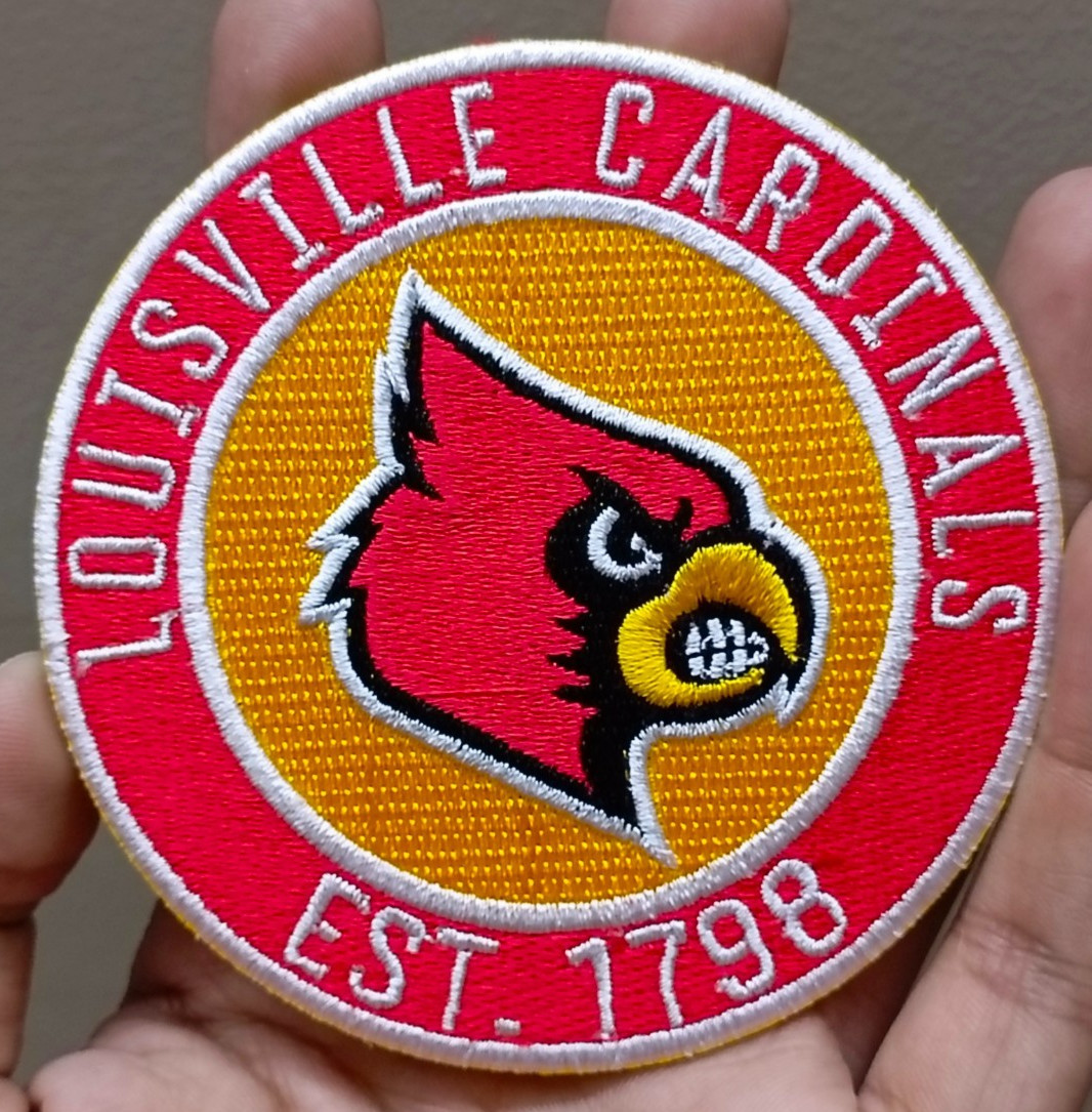 Louisville Cardinals NCAA Team Logo Iron On Patch-Sew Patch-Embroidered Patch