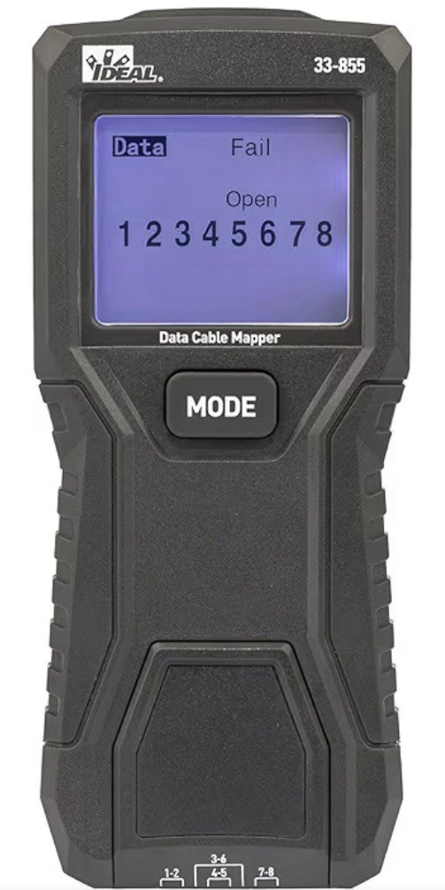 Ideal Electrical Data Cable/RJ45 LCD Wiremapper 33-855 BRAND NEW