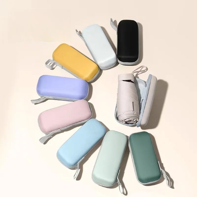 Mini Folding Umbrella UV Protection Rain Sun Portable Travel Pocket Umbrella