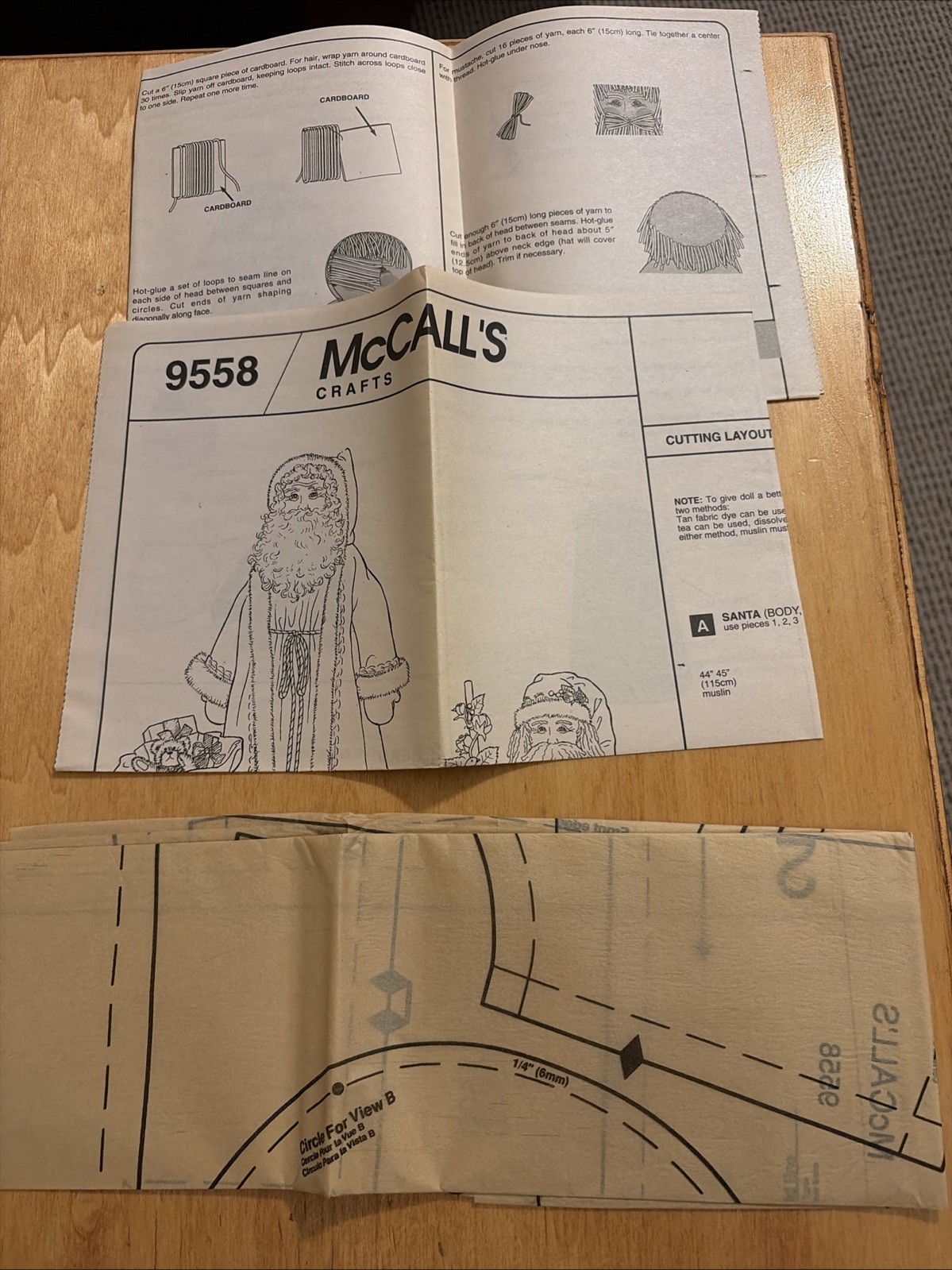 McCall's 9558 Santa Greeter Sewing Pattern-3-ft Tall