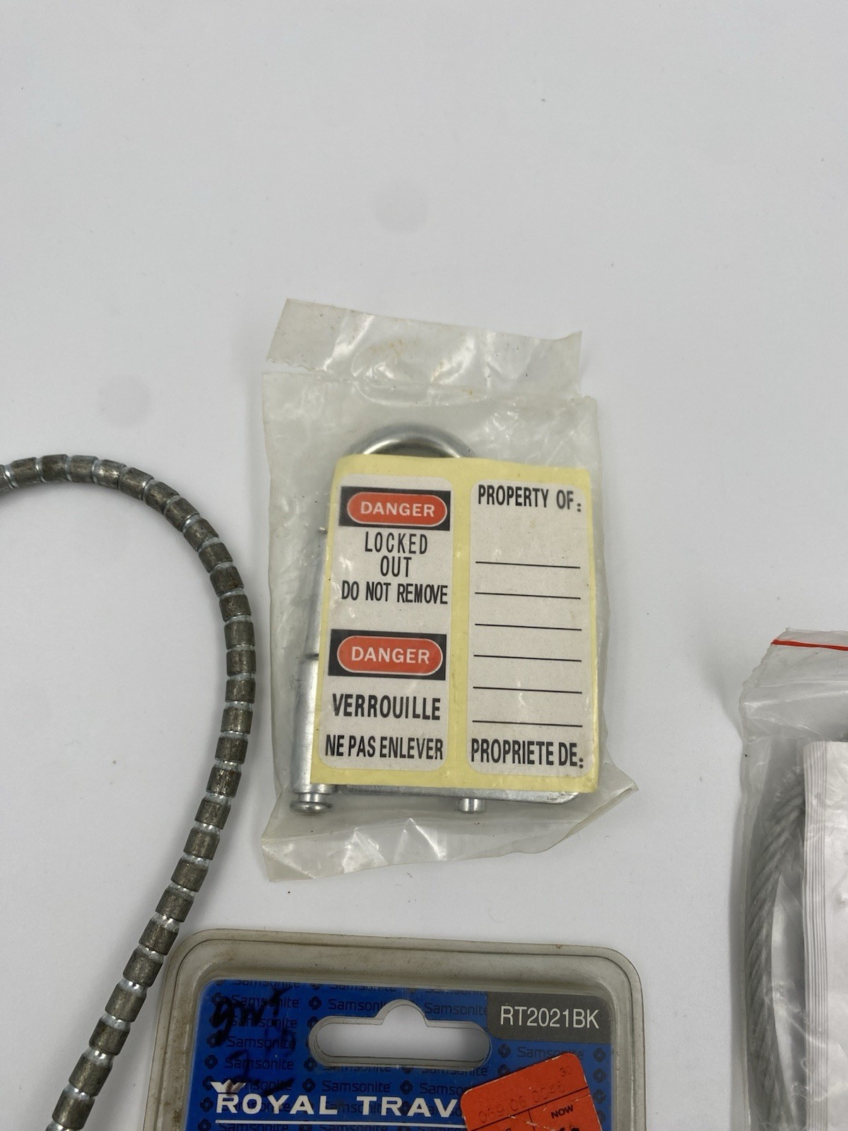 🔥 Safety Lock Lot Project ChildSafe Cable Locks Lockout Tag Samsonite 🔒