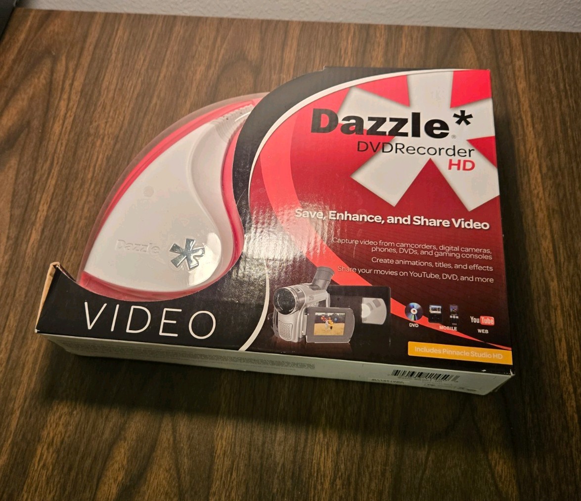 Pinnacle Dazzle DVD Recorder HD Capture Video From Devices