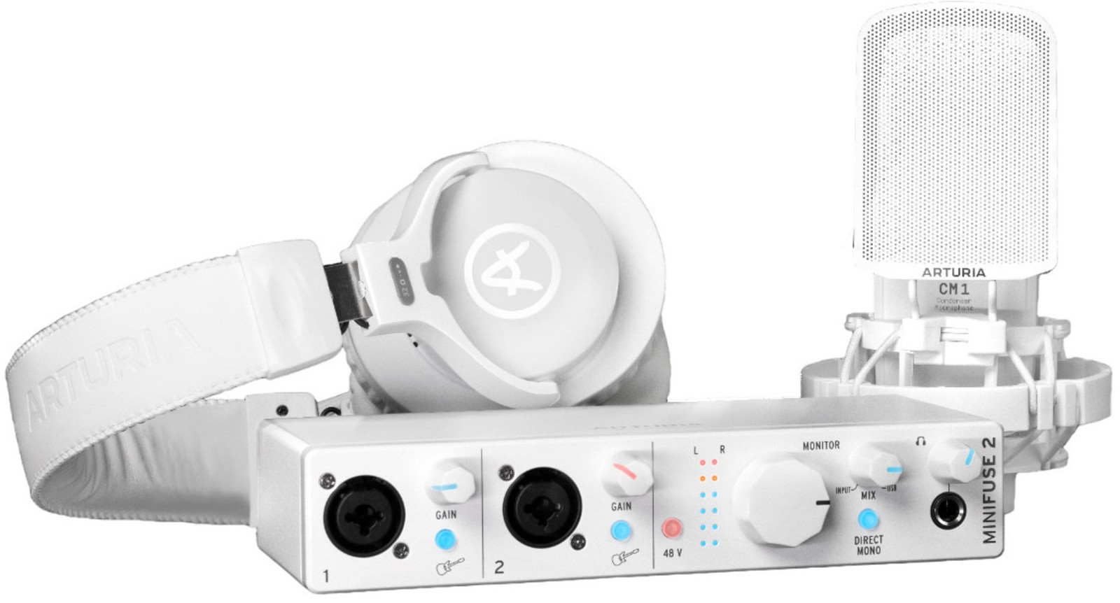 Arturia MiniFuse 2 Plug-and-Play Recording Starter Pack White