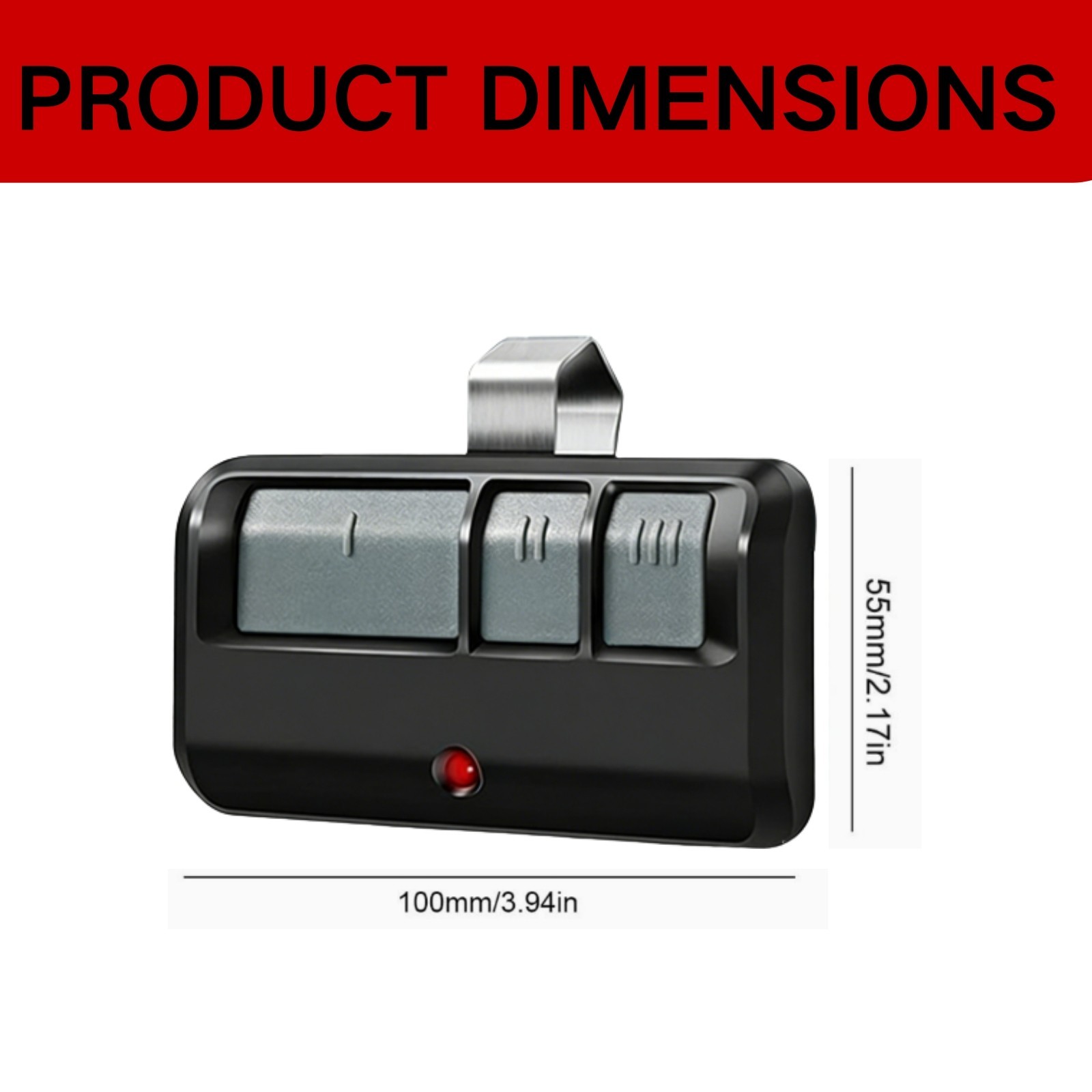 1 Pack-LiftMaster 893Max Remote Control - Black
